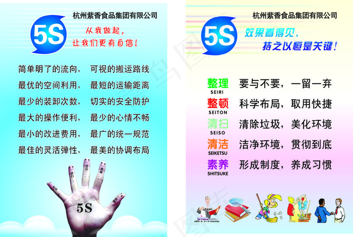 5s整顿cdr矢量模版下载
