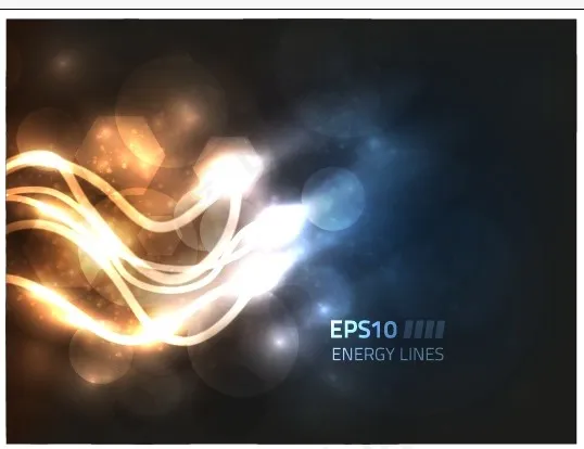 科技感 绚丽光线条ai矢量模版下载