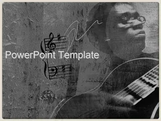 怀旧音乐艺术PPT模板