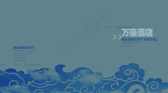 万豪酒店的时尚画册封面素材