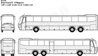 bova公共汽车矢量图