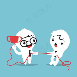 卡通商业精英矢量图片