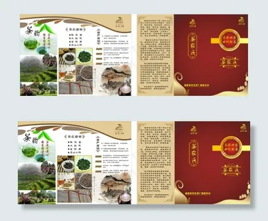 茶农氏三折页