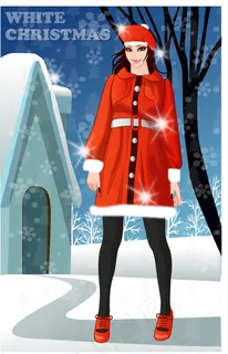 时尚女性 节日装扮 矢量人物 AI...