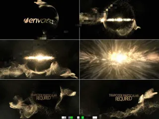 震撼金沙粒子标题揭示片头AE源文件