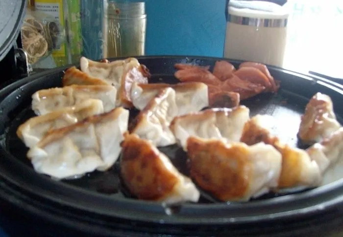 手工煎饺图片