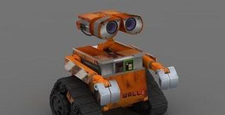 3Dmax作品《机器人总动员》主角...