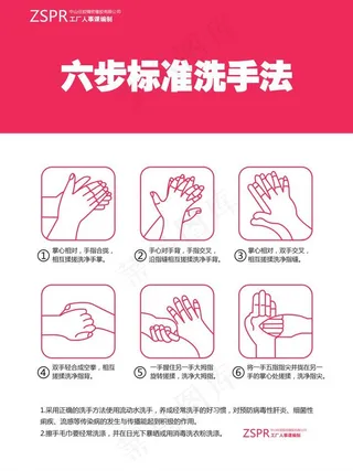 6步标准洗手方法图片
