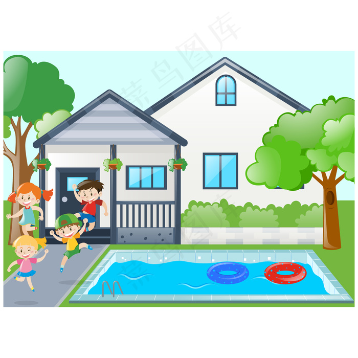 绿色背景矢量图