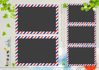 我们毕业啦毕业纪念册相册模板PS源...