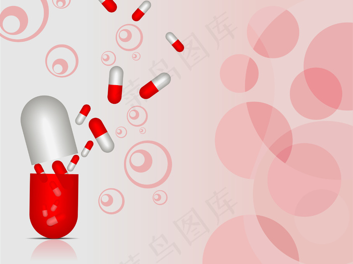 胶囊医疗背景矢量