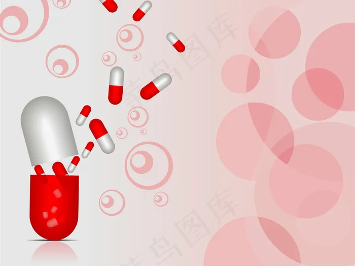 胶囊医疗背景矢量