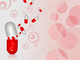 胶囊医疗背景矢量