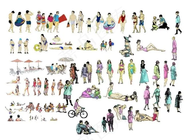 人物景观psd分层(8504X6052(DPI:72))psd模版下载