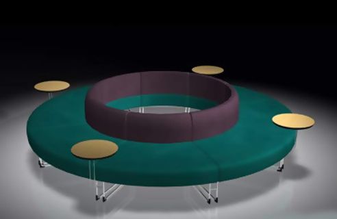 休闲沙发、办公沙发-3D现代家具模...