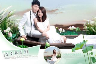 婚纱照模板图片