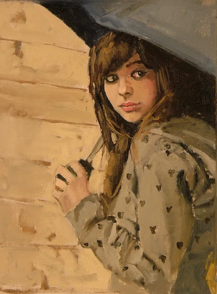 人物油画绘画图片