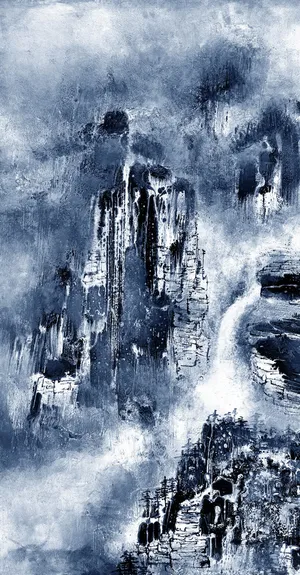 油画山水抽象装饰画 油画山水抽象装饰画