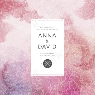 唯美背景花卉海报