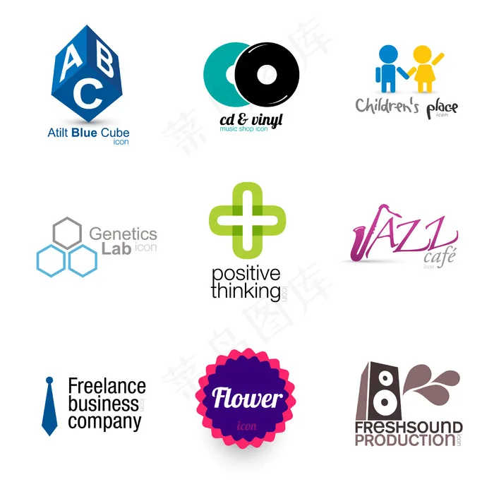 商业logo标志图标矢量图eps,ai矢量模版下载