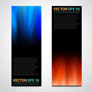 蓝色与红色梦幻展板背景图片