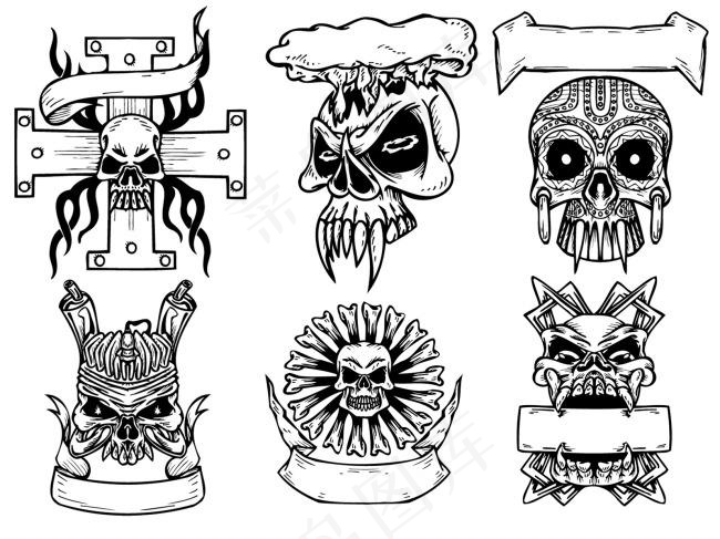 多种骷髅样式