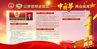 中国梦两会视角展板
