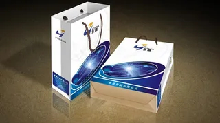 手提袋(矢量文件为平面展开图)图片