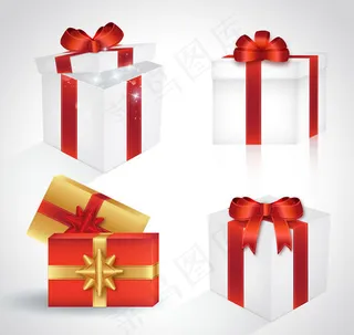 精美节日礼盒矢量素材下载