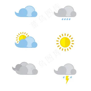 天气预报说明矢量