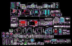 鲤鱼洲宾馆建筑CAD图纸