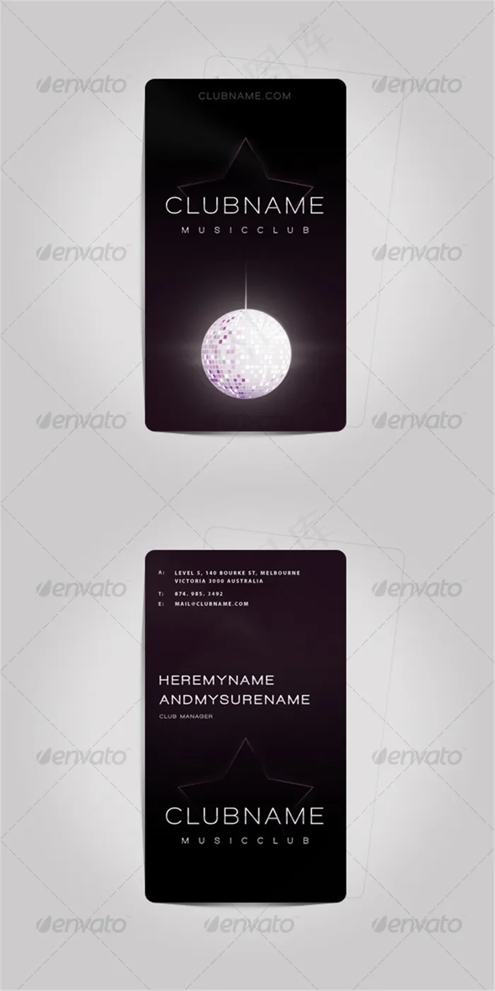 企业卡片设计(750X1200(DPI:300))psd模版下载