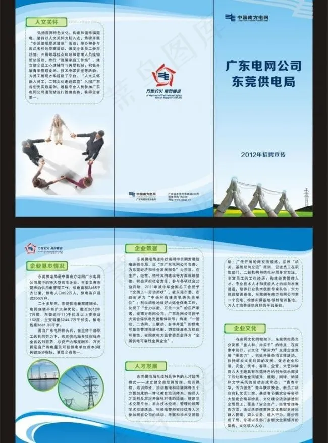 三折页招聘图片cdr矢量模版下载