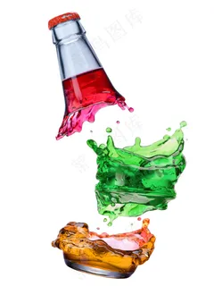 创意碎酒瓶图片