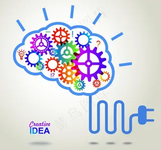 创意大脑概念图片