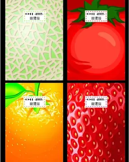 新鲜水果笔记本图片