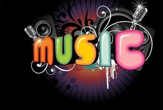 时尚音乐艺术字矢量素材