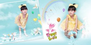 {快乐的微笑}宽幅儿童模板