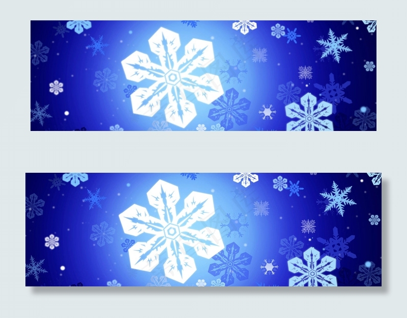 冰雪banner创意设计　
