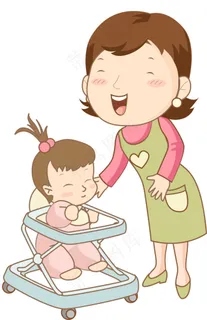 矢量照顾小孩的妈妈 矢量照顾小孩的妈妈