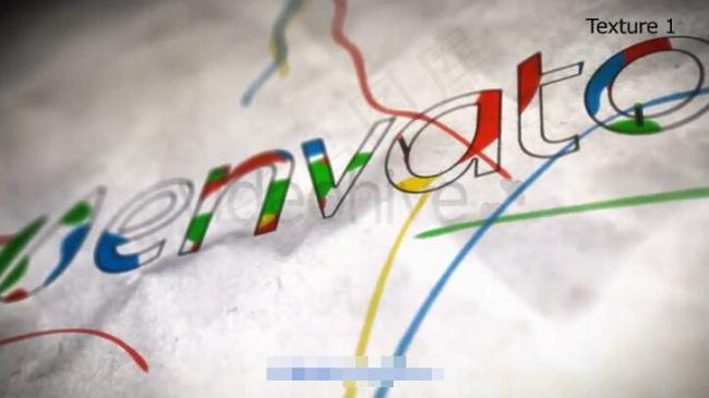 混合颜色演示AE模板