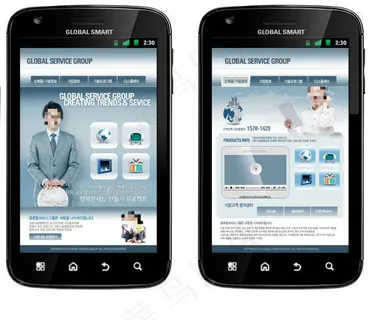 商务经典手机版网页psd模板 商务经典手机版网页psd模板