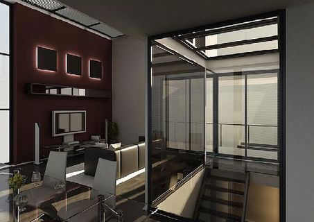 几何形态简约风格的居家场景素材