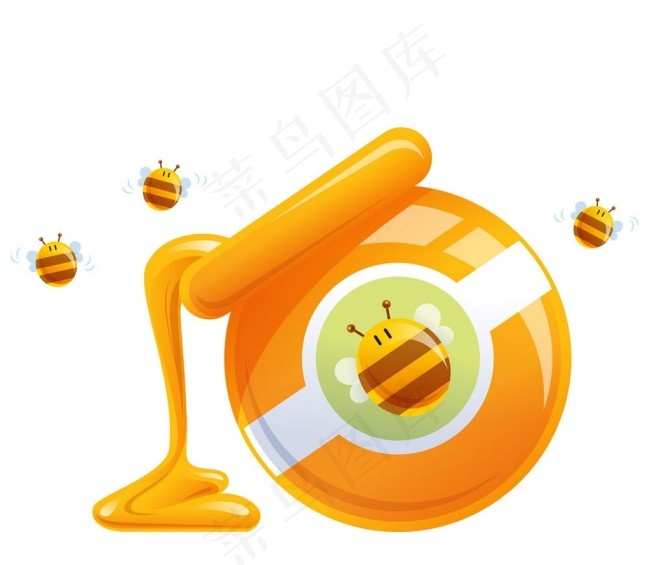 蜂蜜和蜂王浆图片eps,ai矢量模版下载