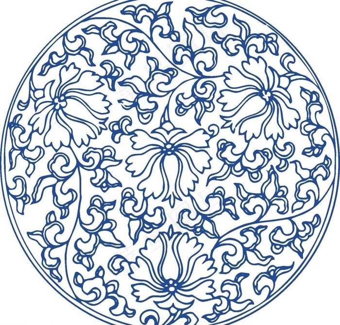 青花瓷图案 花纹