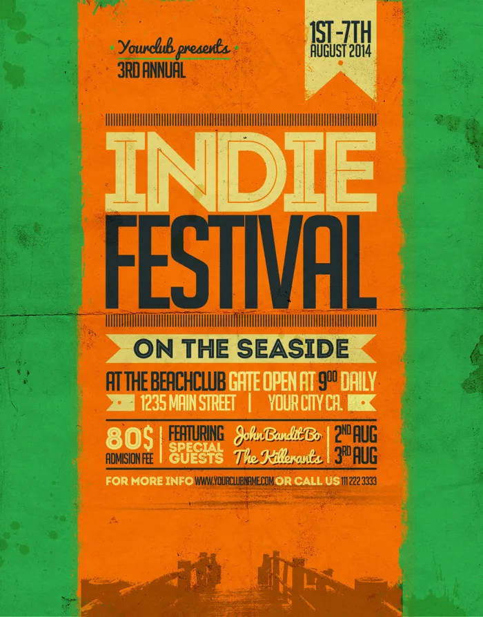 I纯英文酷炫创意海报ＰＳＤ(2700X3450(DPI:300))psd模版下载