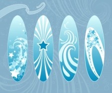 冲浪板eps,ai矢量模版下载