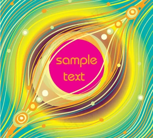 绚丽线条花纹矢量素材二eps,ai矢量模版下载