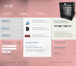 主机服务器建站类网站网页设计图片