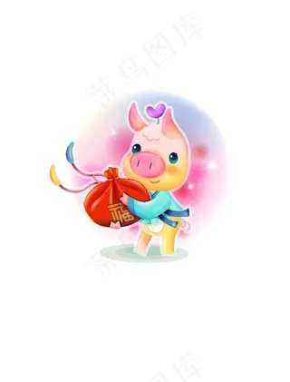 2007最新韩国新春情侣猪矢量图1...